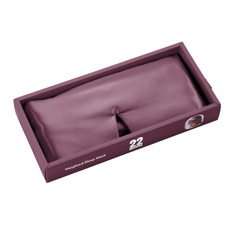 Sleep Mask - Plum - Weighted
