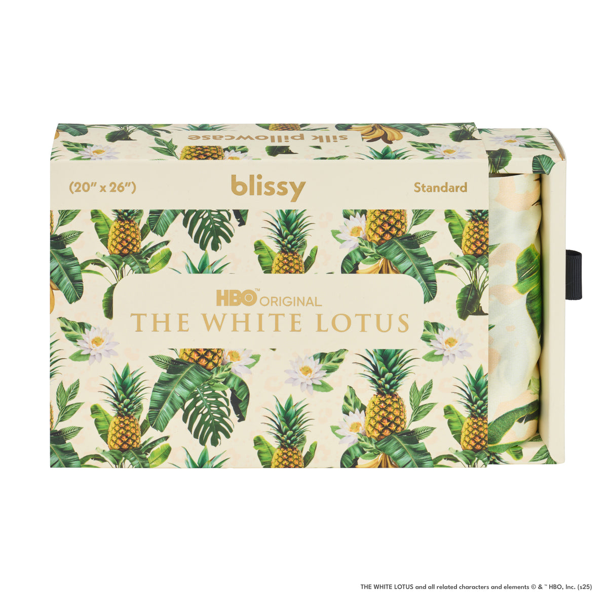 Blissy Mulberry Silk Pillowcase – White Lotus Standard