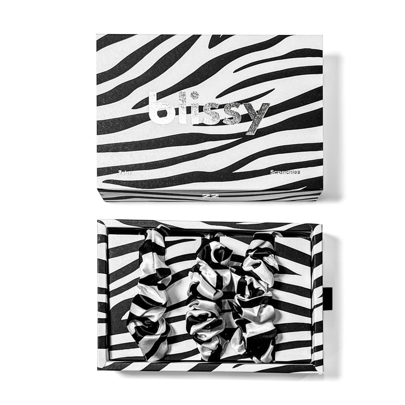 Blissy Scrunchies - Zebra