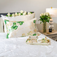 Pillowcase - Zodiac Flower - Cancer White Rose - Queen