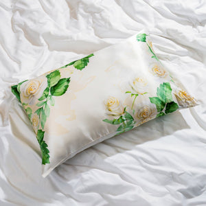 Pillowcase - Zodiac Flower - Cancer White Rose - Queen