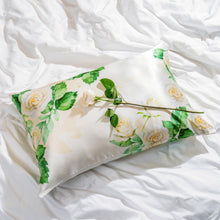 Load image into Gallery viewer, Pillowcase - Zodiac Flower - Cancer White Rose - Queen