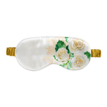 Load image into Gallery viewer, Sleep Mask - Zodiac Flower - Cancer White Rose
