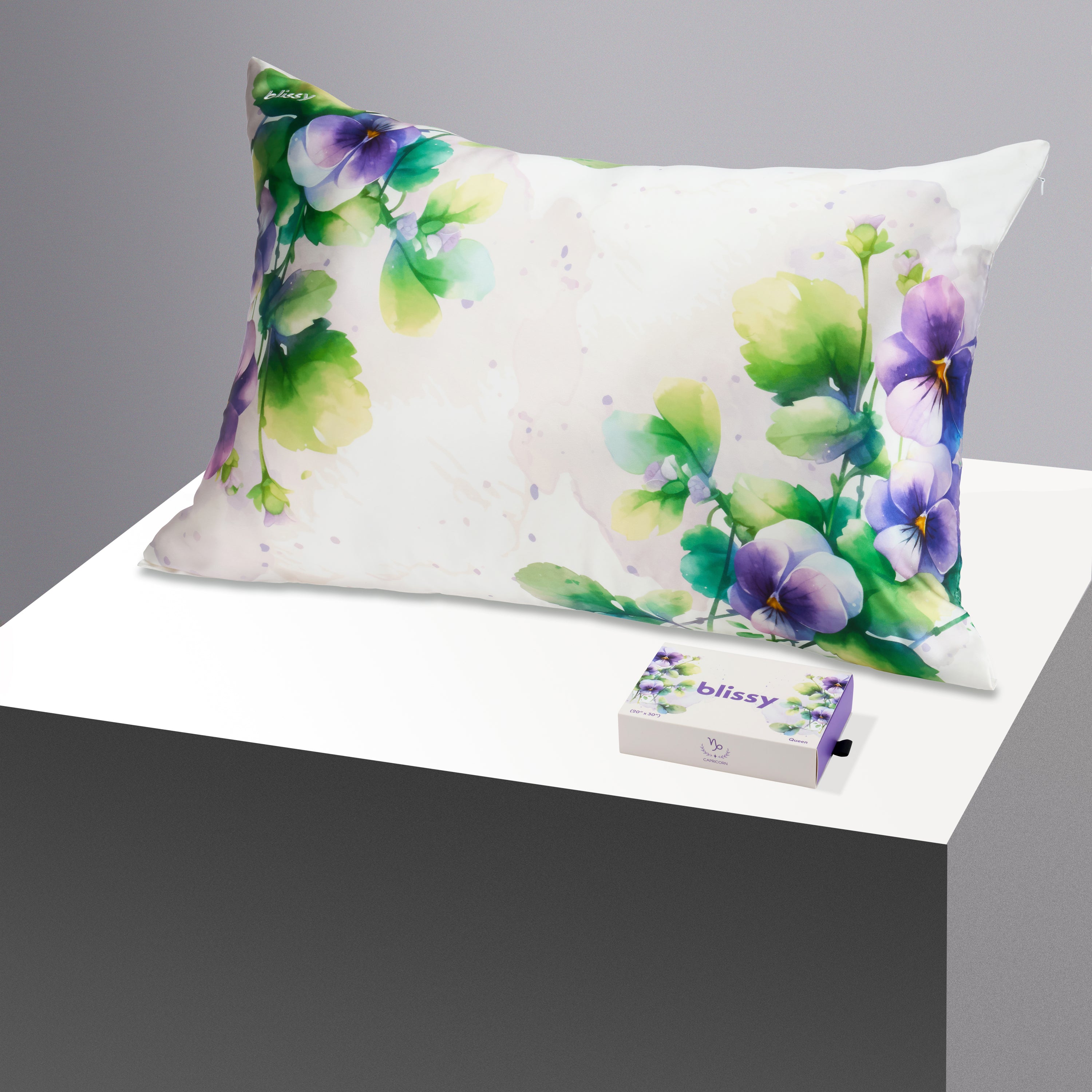 Pillowcase - Zodiac Flower - Capricorn Pansy - Standard