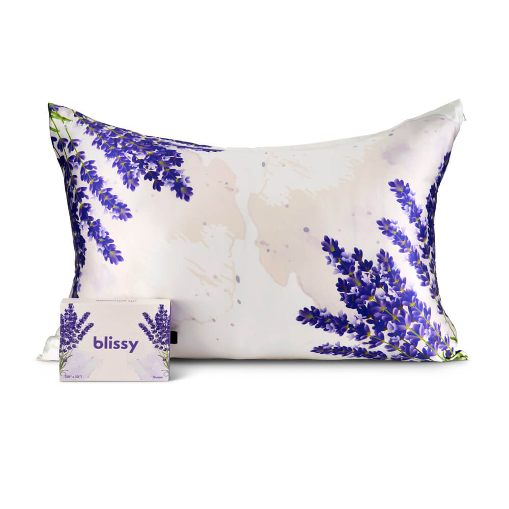 Blissy 100 Mulberry 22Momme Silk Pillowcase Zodiac Flower Gemini