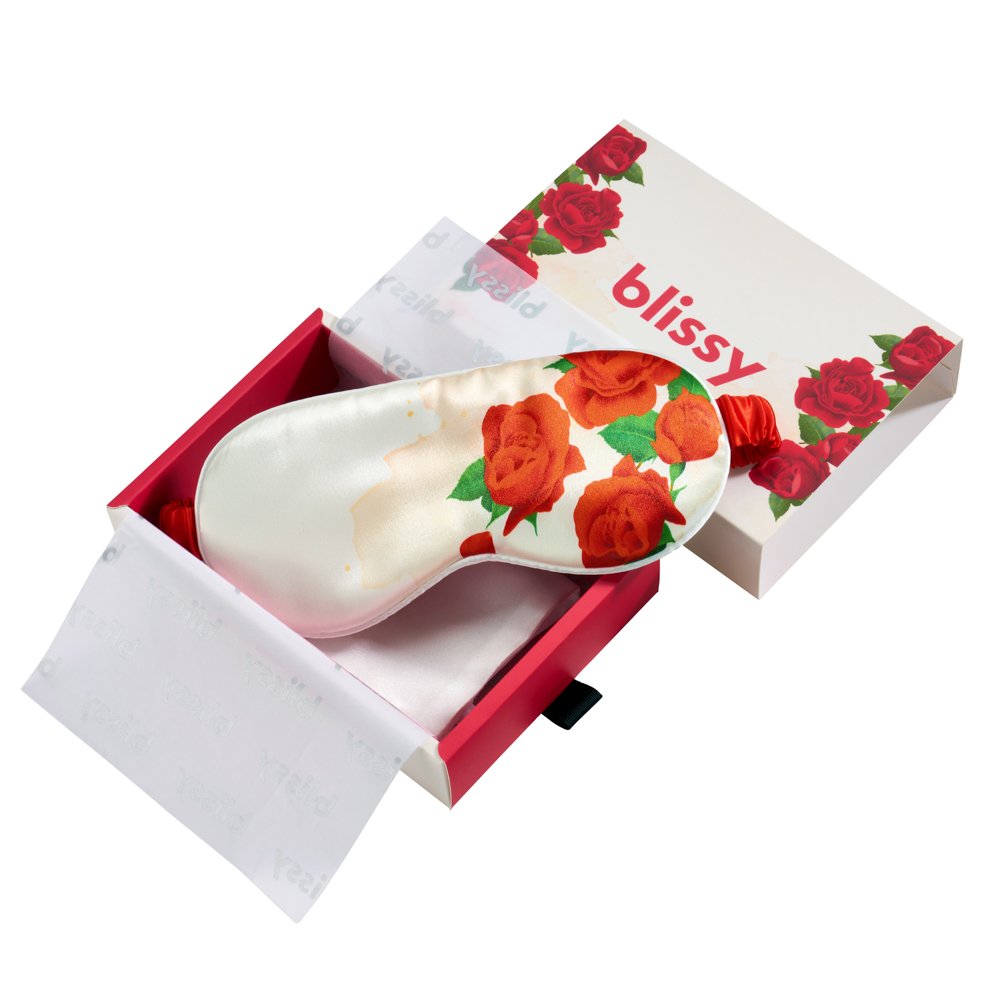 Blissy Mulberry Silk Sleep Mask – Zodiac Flower