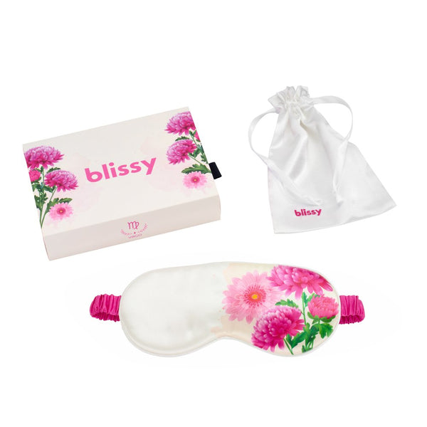 Blissy Zodiac Flower Sleep Mask – 22 Momme Mulberry Silk, 100% Silk