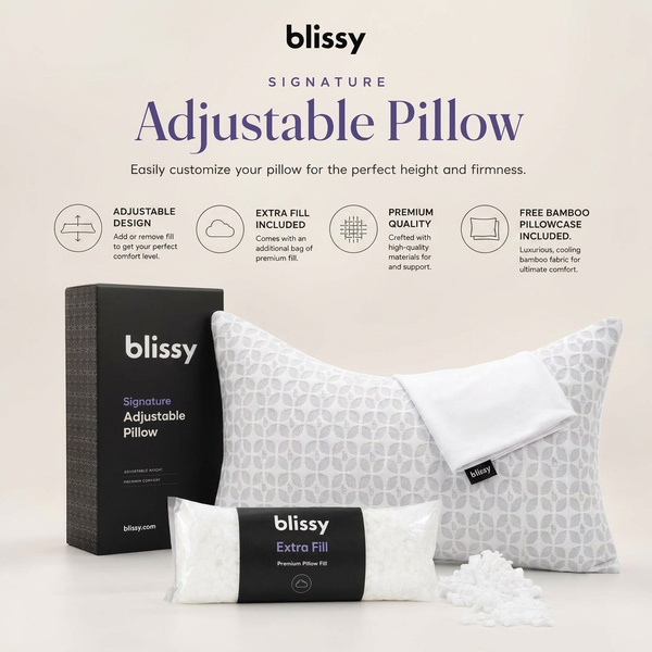 Signature Adjustable Pillow - Crescent - Queen