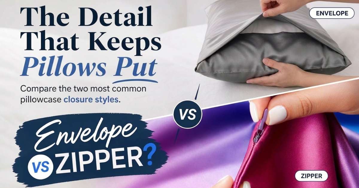 no zipper pillow cover advantages comparison infographic