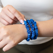 Load image into Gallery viewer, Blissy Skinny Scrunchies - Azure