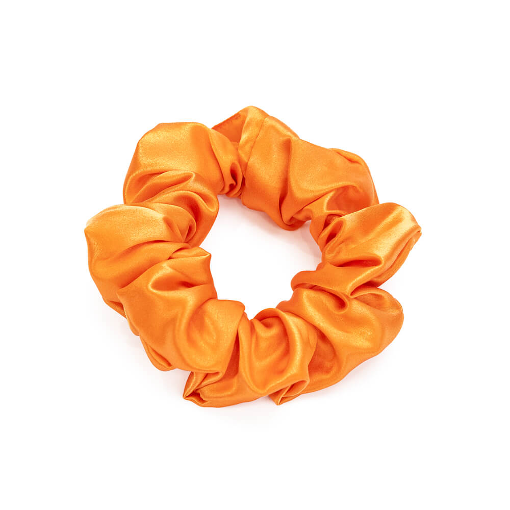 Coral Blissy Scrunchies Close-Up – Blissy 22 Momme Silk
