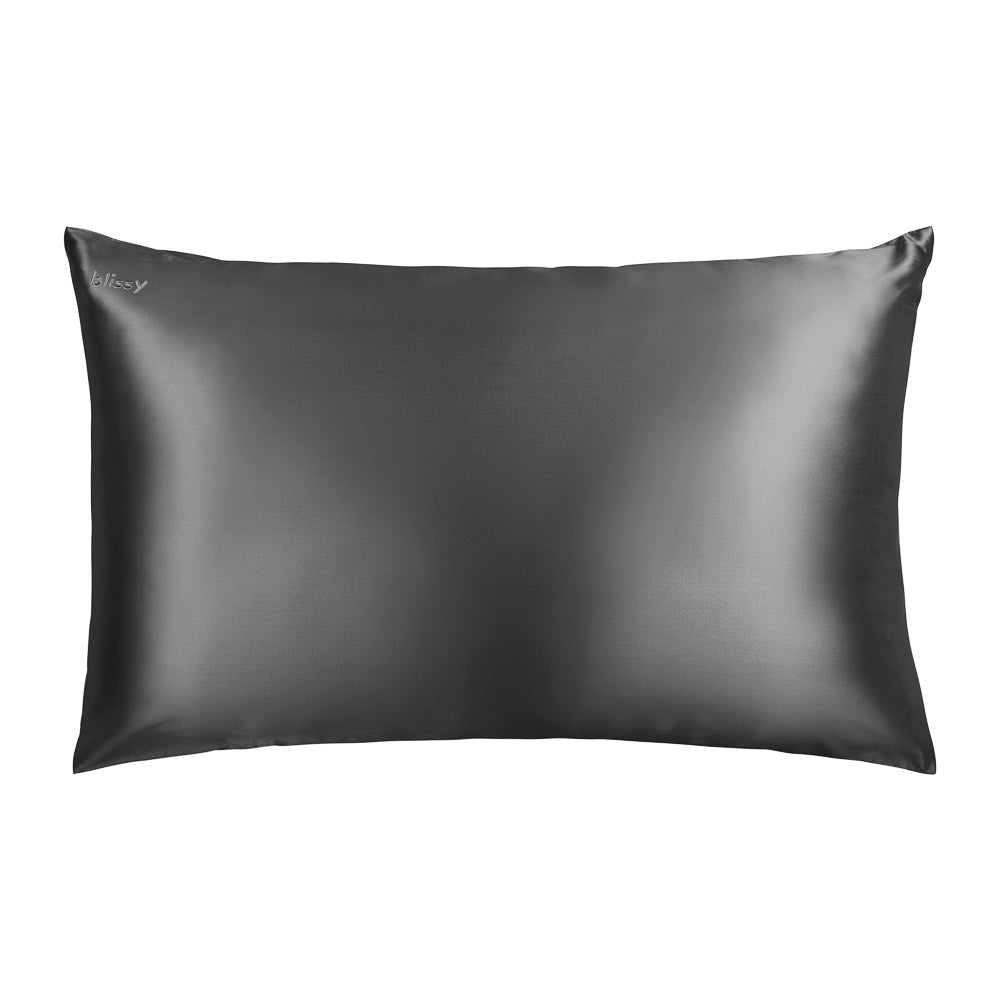 blissy grey mulberry silk pillowcase