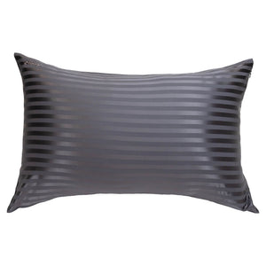 Pillowcase - Grey Striped - Queen
