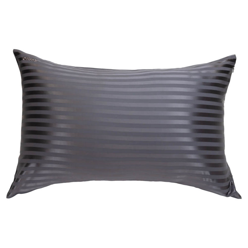 Grey stripe pillowcase best sale