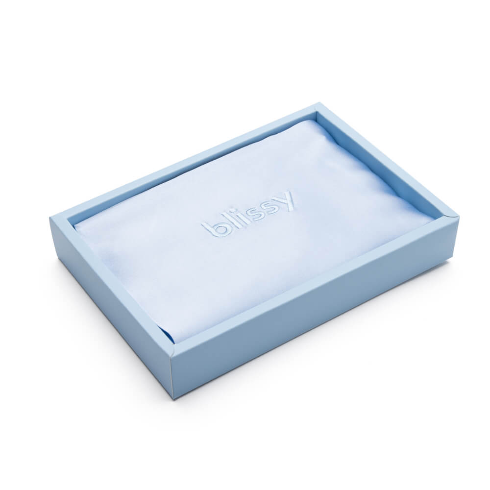 Blissy Mulberry Silk Pillowcase – Baby Blue