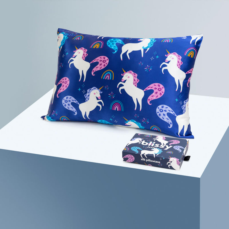 Pillowcase - Unicorn - Youth - Blissy Unicorn Pillowcase – 22 Momme Mulberry Silk, 100% Silk