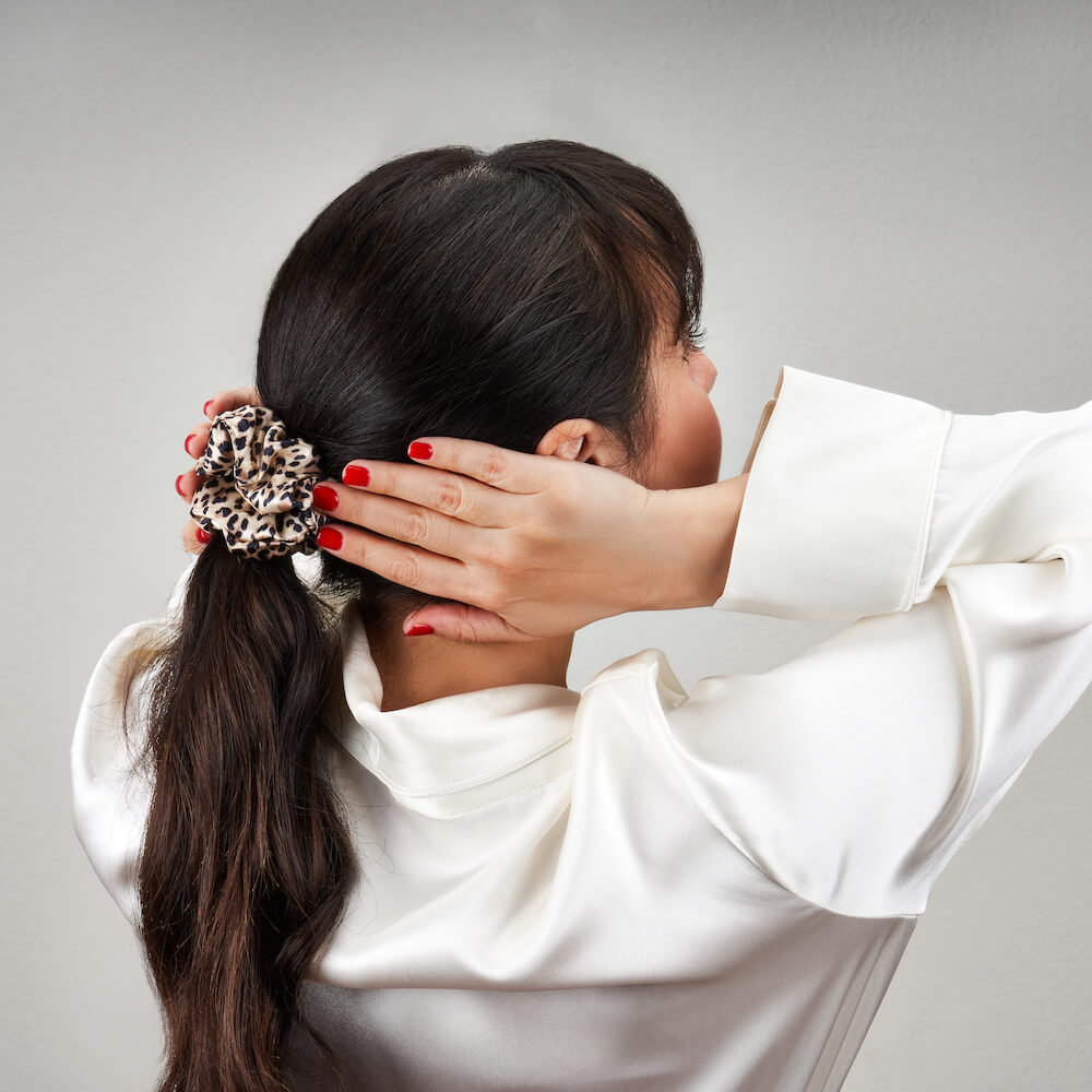 Leopard Blissy Scrunchies – Blissy Premium Silk