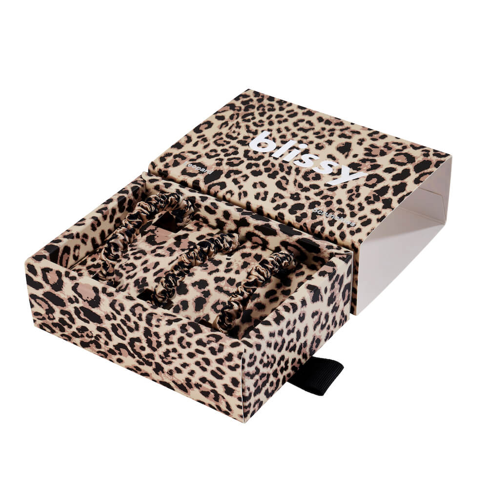 Blissy Skinny Scrunchies - Leopard