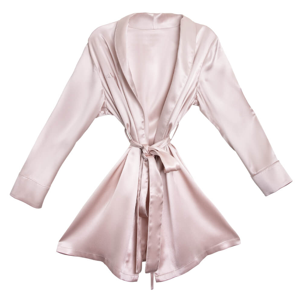 SilkSilky Glossy Womens Silk Robes Mulberry Silk Bridal Robes – SILKSILKY
