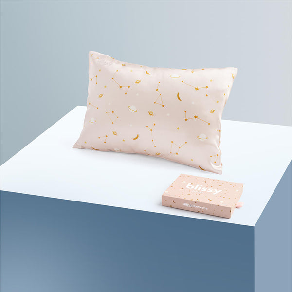 Blissy Pink Galaxy Pillowcase – 22 Momme Mulberry Silk, 100% Silk