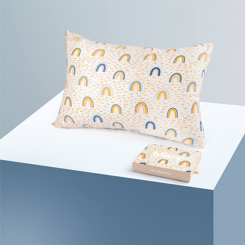 Pillowcase - Rainbow - Youth - Blissy Rainbow Pillowcase – 22 Momme Mulberry Silk, 100% Silk