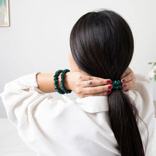 Load image into Gallery viewer, Blissy Skinny Scrunchies - Emerald