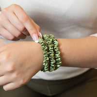 Blissy Skinny Scrunchies - Olive