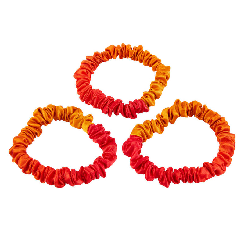 Blissy Skinny Scrunchies - Orange Ombre