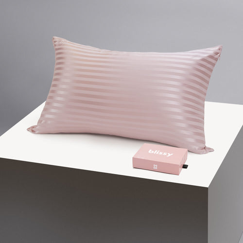 Pillowcase - Pink Striped - Standard