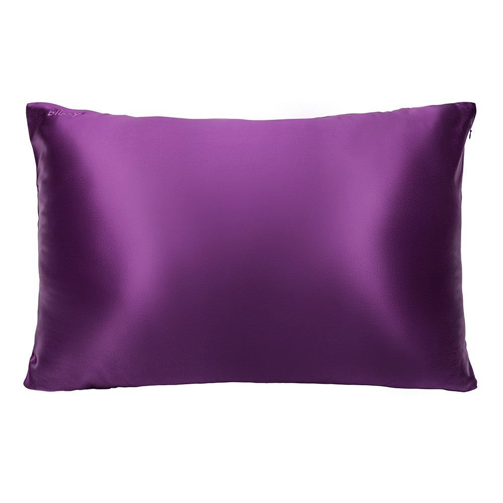 blissy royal purple mulberry silk pillowcase
