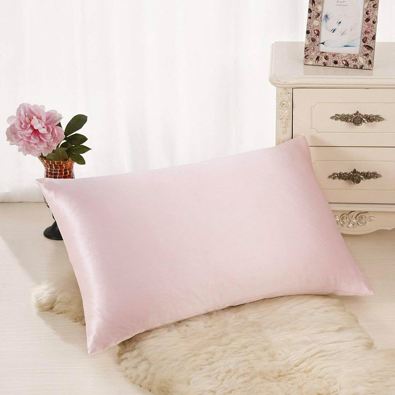 Blissy 100 Mulberry 22 Momme Silk Pillowcase Pink Standard