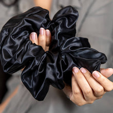 Load image into Gallery viewer, Blissy Oversized Scrunchie - Black