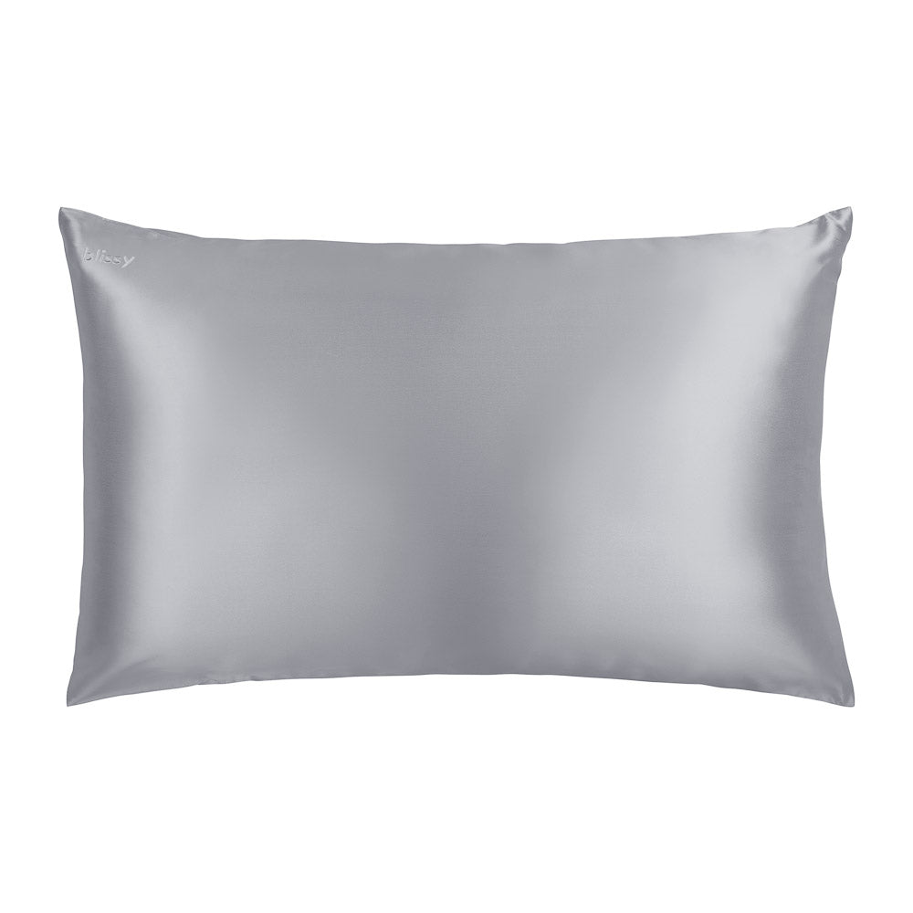 blissy silver mulberry silk pillowcase