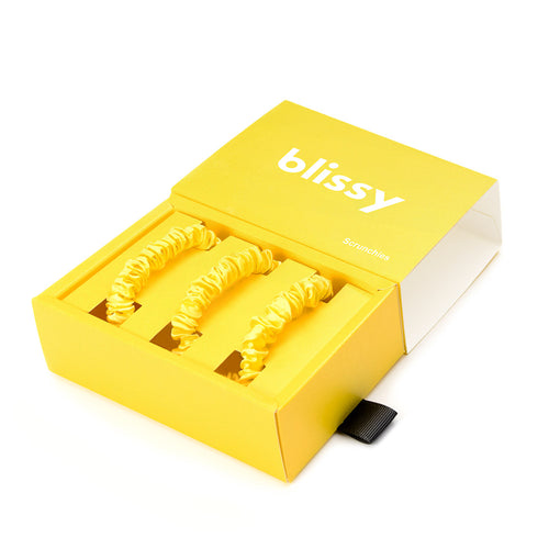 Blissy Skinny Scrunchies - Sunshine Yellow