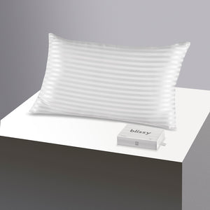 Pillowcase - White Striped - Standard